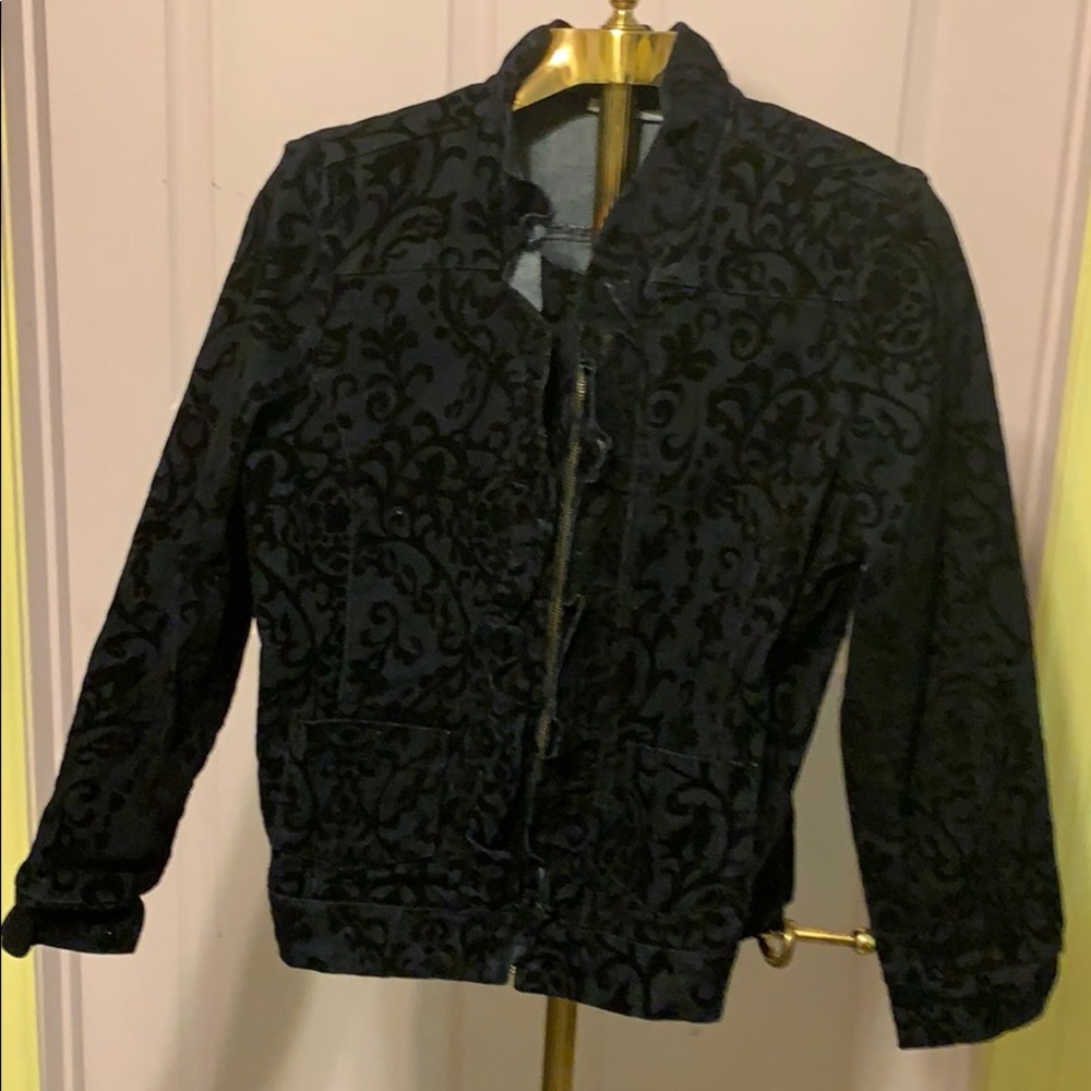 Black jean jacket